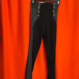 Lovers + Friends Black and Silver Pants